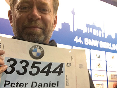 Startnummer til Berlin Marathon